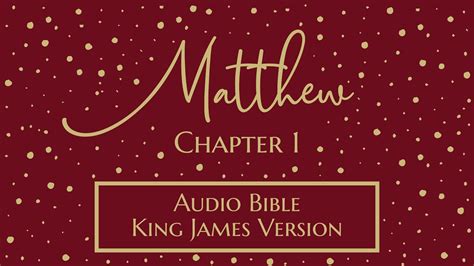 king james version matthew chapter 1